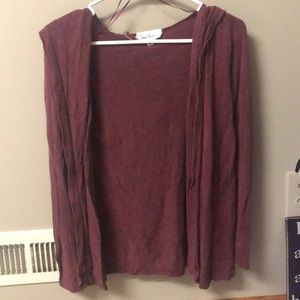 Maroon cardigan